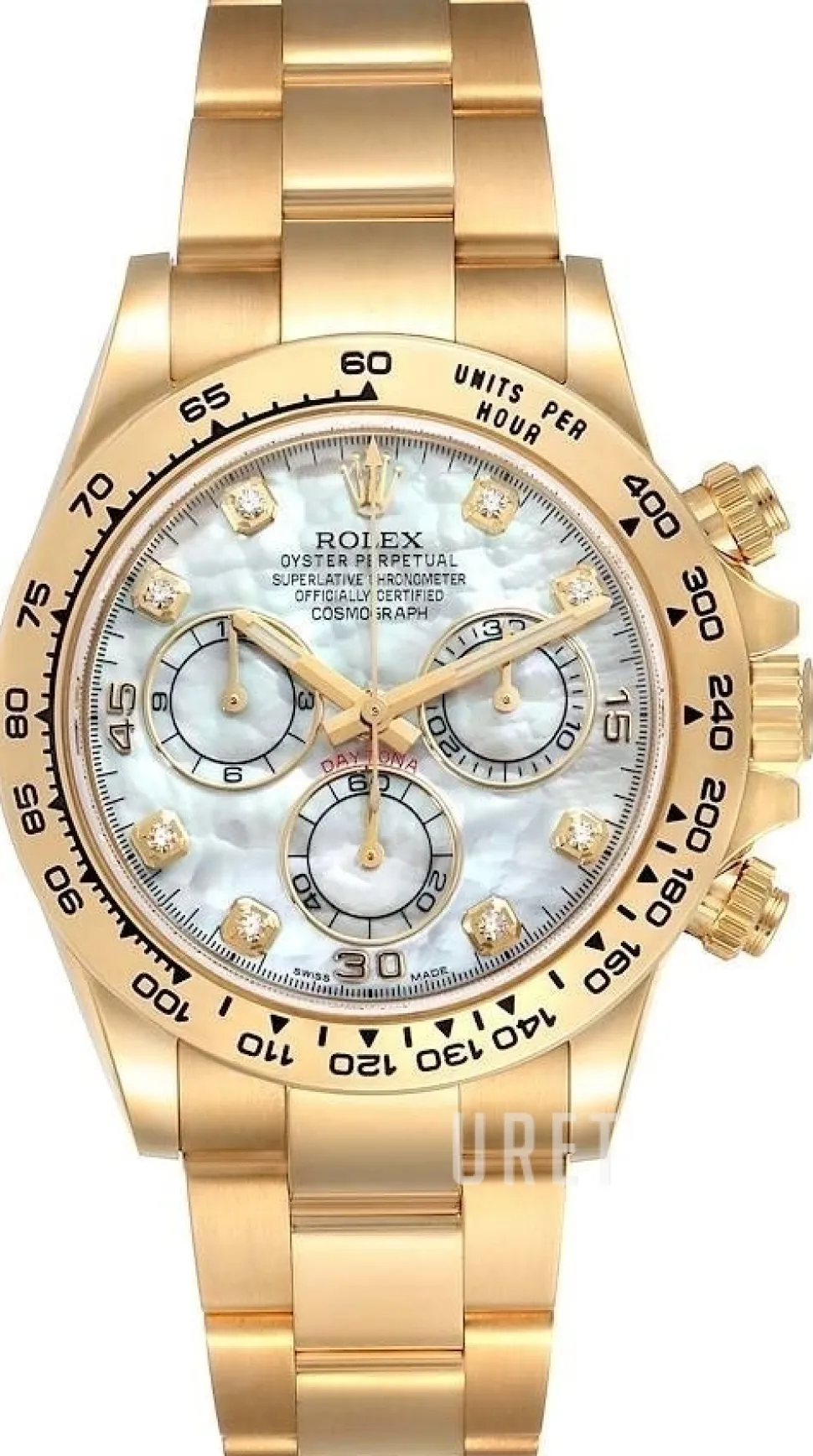 Cosmograph Daytona Vit/18 karat gult guld Ø40 mm