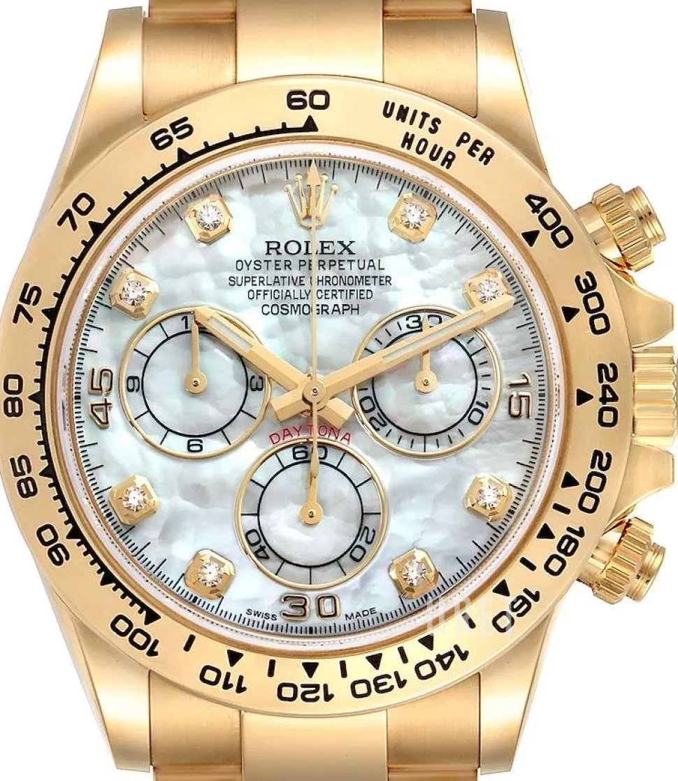 Cosmograph Daytona Vit/18 karat gult guld Ø40 mm