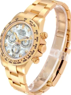 Cosmograph Daytona Vit/18 karat gult guld Ø40 mm