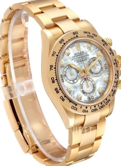 Cosmograph Daytona Vit/18 karat gult guld Ø40 mm