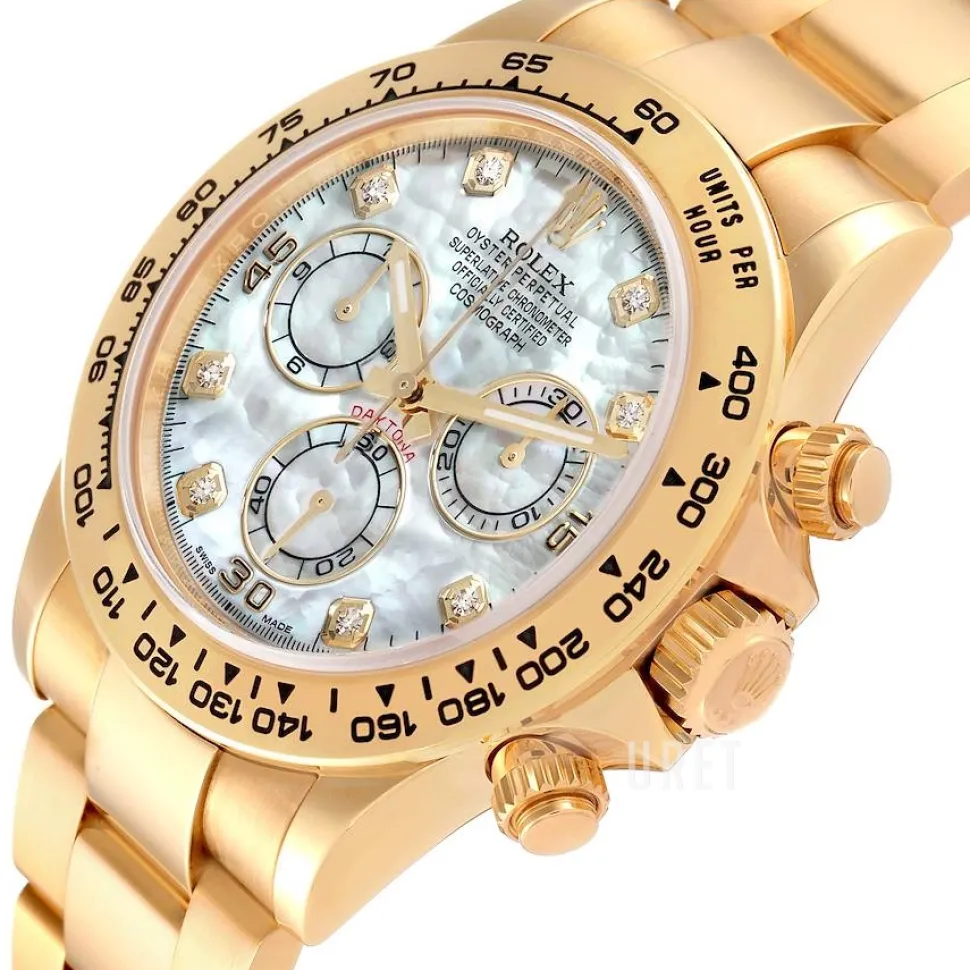 Cosmograph Daytona Vit/18 karat gult guld Ø40 mm