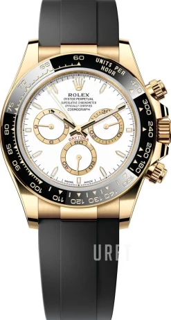 Cosmograph Daytona Vit/Gummi Ø40 mm