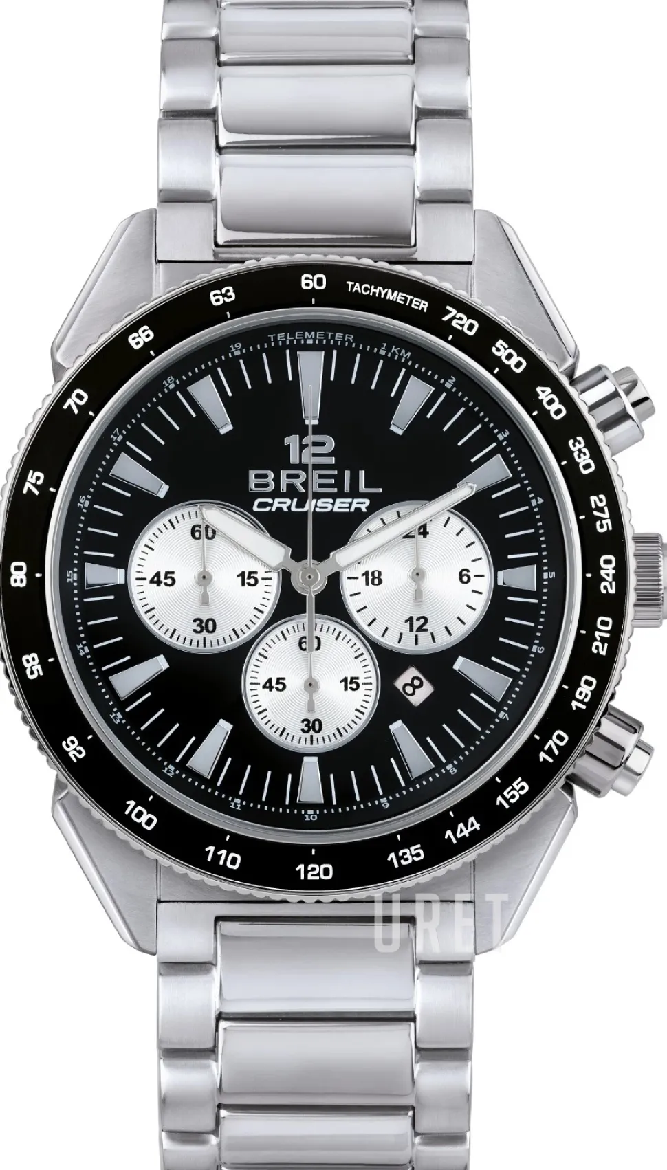 Cruiser Svart/Stål Ø44 mm