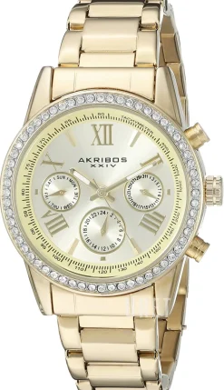 Crystal Champagnefärgad/Gulguldtonat stål Ø36 mm