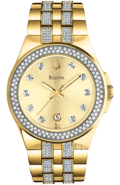 Crystal Guld/Gulguldtonat stål Ø42 mm