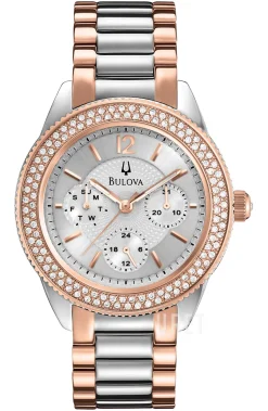 Crystal Silverfärgad/Roséguldstonat stål Ø38 mm