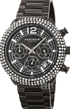 Crystal Svart/Stål Ø42 mm