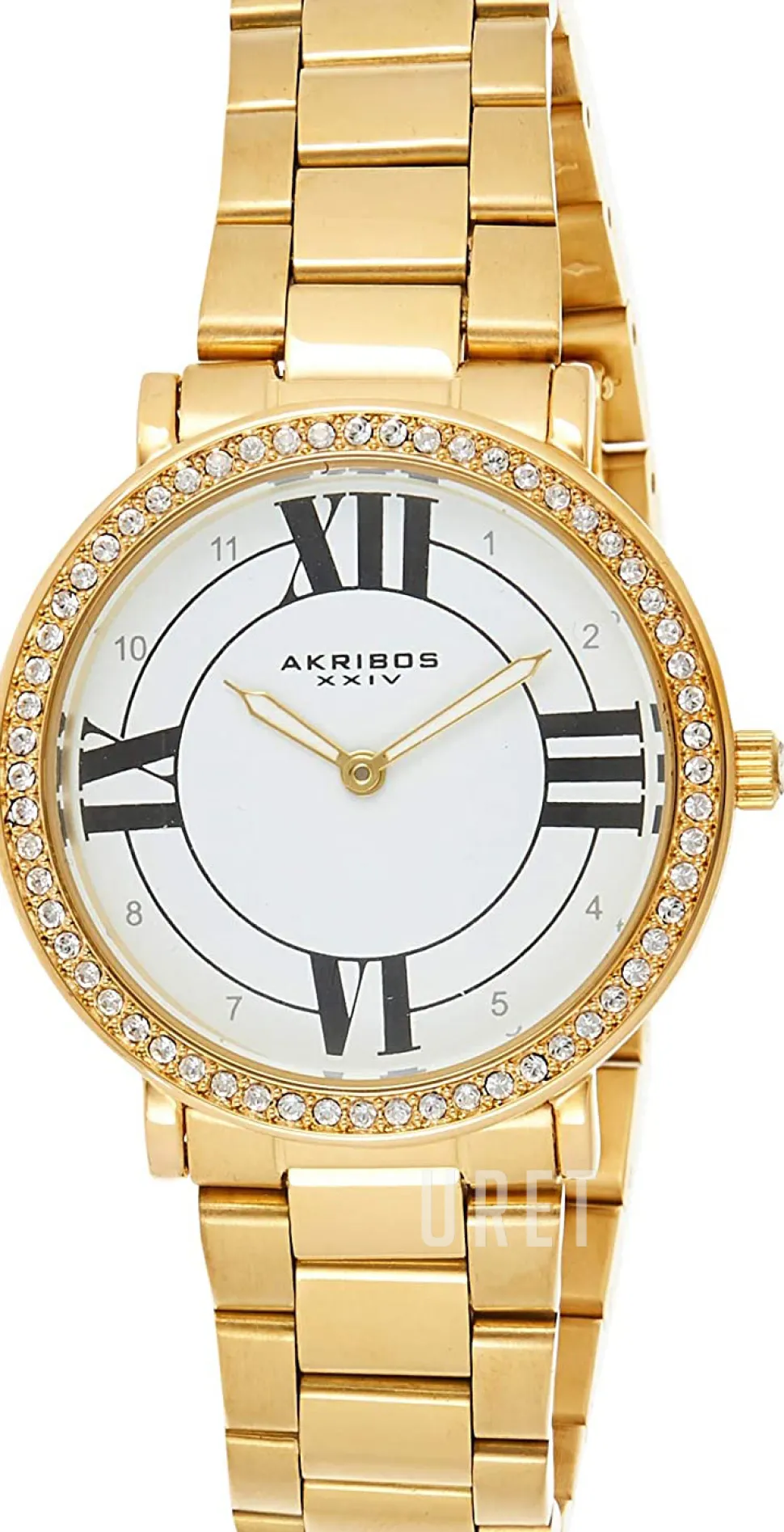 Crystal Vit/Gulguldtonat stål Ø36 mm