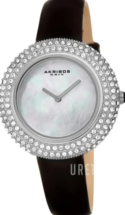 Crystal Vit/Läder Ø36 mm