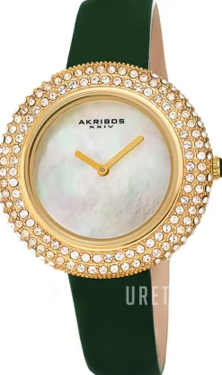 Crystal Vit/Läder Ø36 mm