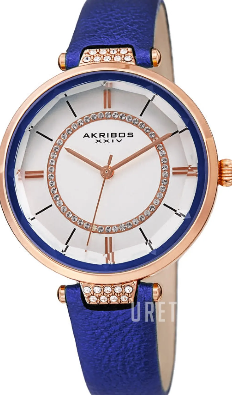 Crystal Vit/Läder Ø34 mm