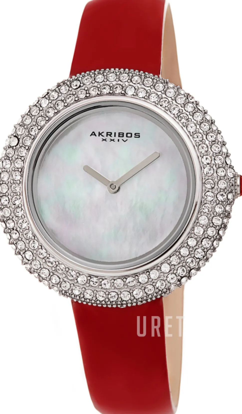 Crystal Vit/Läder Ø36 mm