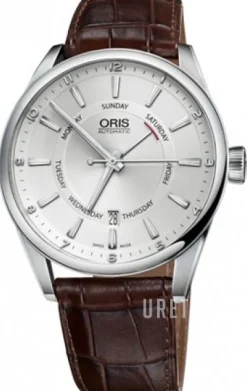 Culture Silverfärgad/Läder Ø42 mm