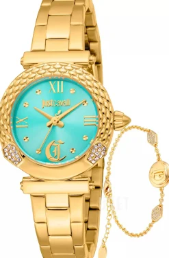 Curiosa Turkos/Gulguldtonat stål Ø30 mm