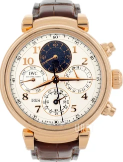 Da Vinci Silverfärgad/Läder Ø43 mm