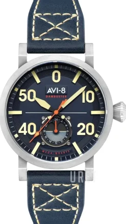 Dambuster Blå/Läder Ø43 mm