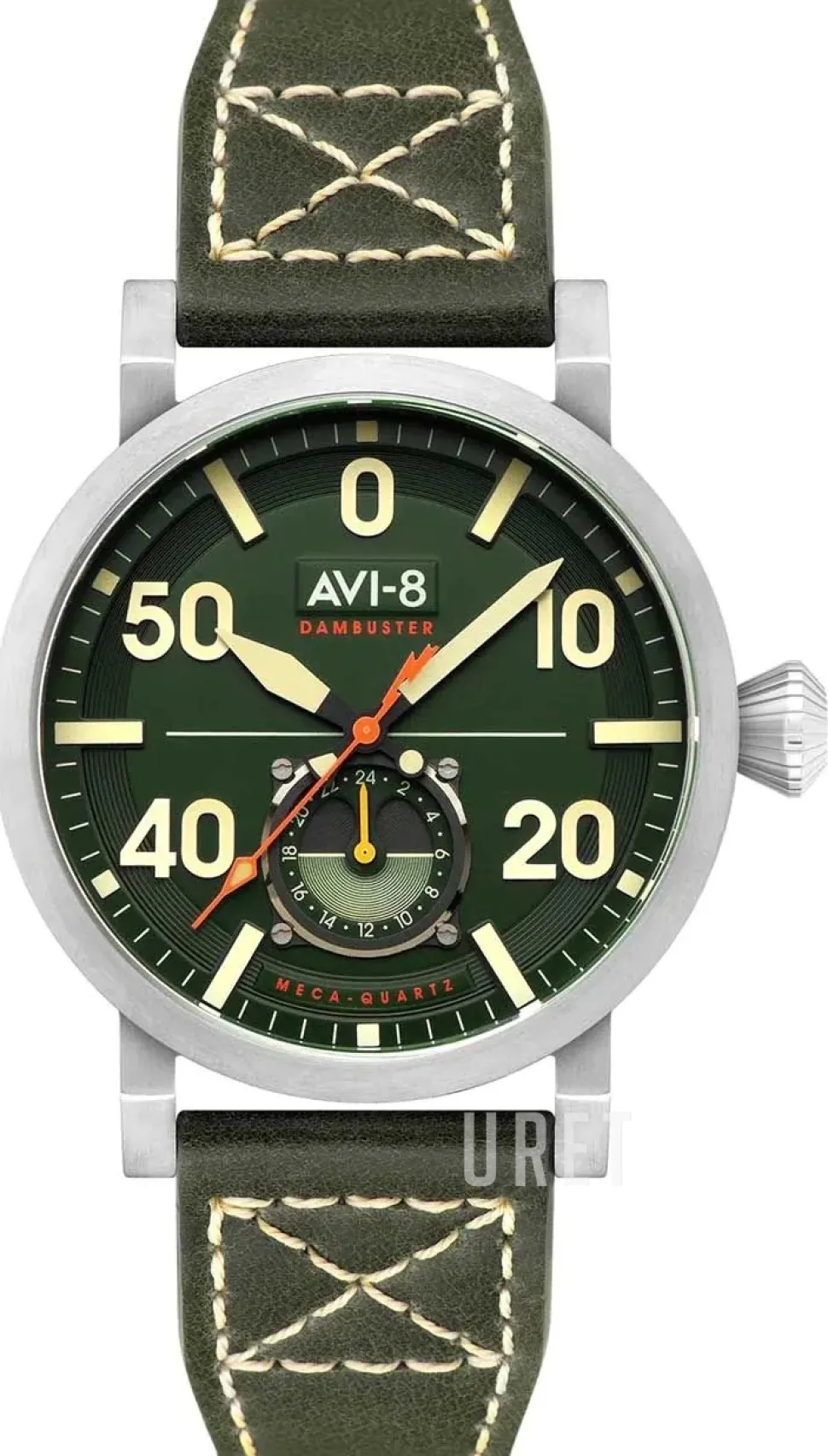 Dambuster Grön/Läder Ø43 mm