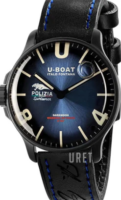 Darkmoon Blå/Läder Ø44 mm