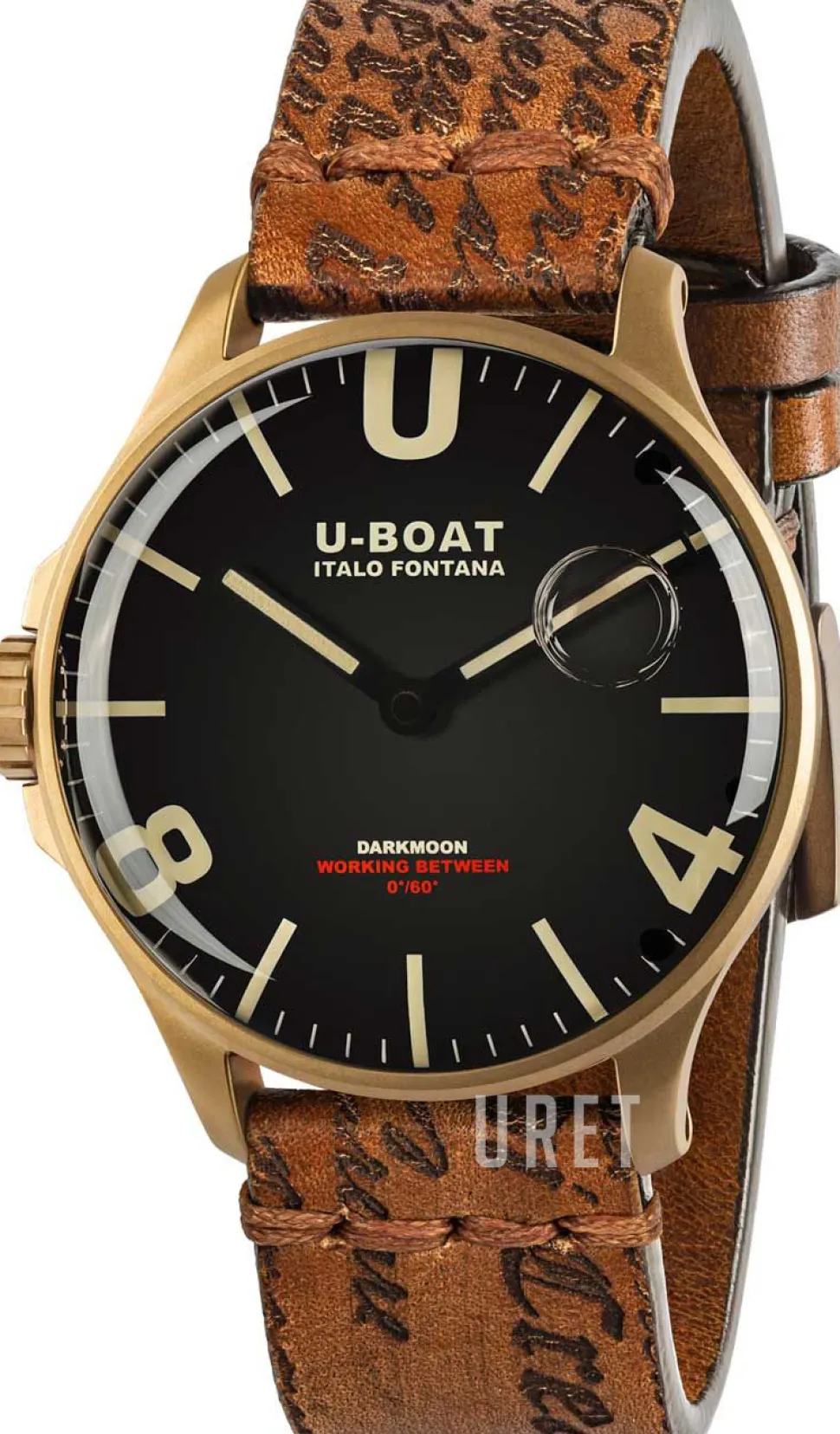 Darkmoon Svart/Läder Ø44 mm