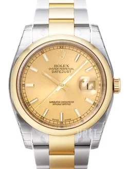 Datejust 36 Champagnefärgad/Stål Ø36 mm