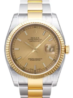 Datejust 36 Champagnefärgad/Stål Ø36 mm