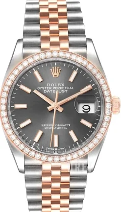 Datejust 36 Grå/Stål Ø36 mm