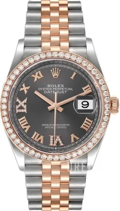 Datejust 36 Grå/Stål Ø36 mm