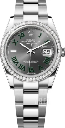 Datejust 36 Grå/Stål Ø36 mm