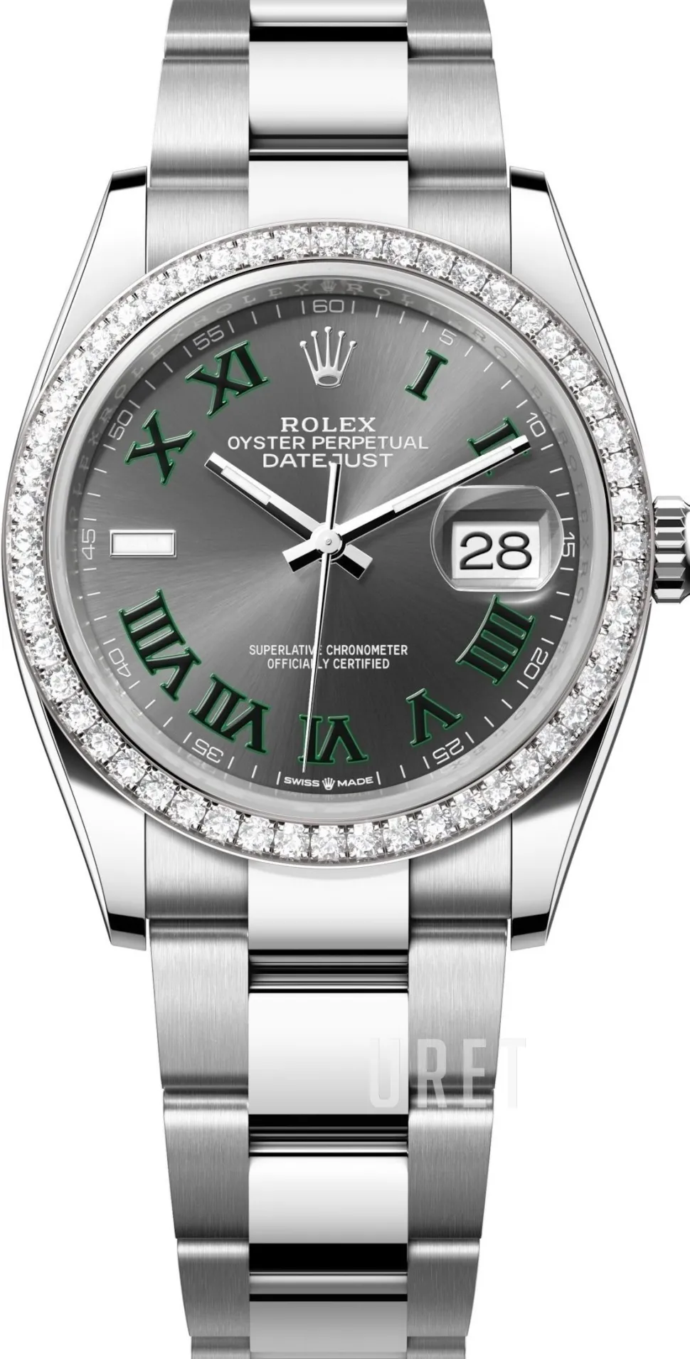 Datejust 36 Grå/Stål Ø36 mm