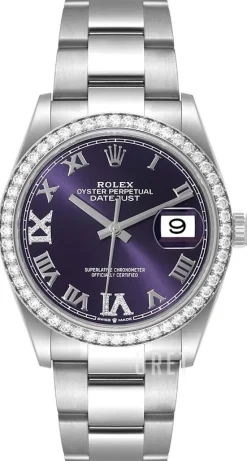 Datejust 36 Lila/Stål Ø36 mm