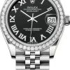 Datejust 31 Svart/Stål Ø31 mm