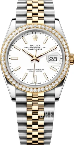 Datejust 36 Vit/Stål Ø36 mm