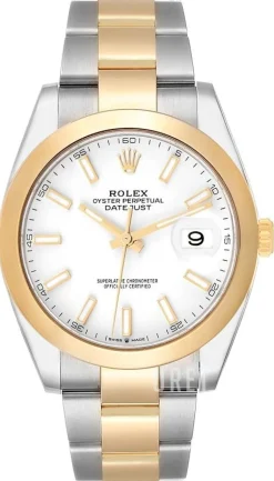 Datejust 41 Vit/Stål Ø41 mm