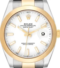 Datejust 41 Vit/Stål Ø41 mm
