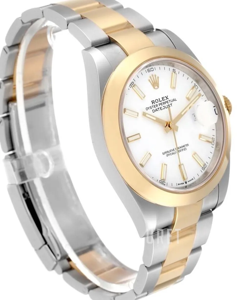 Datejust 41 Vit/Stål Ø41 mm