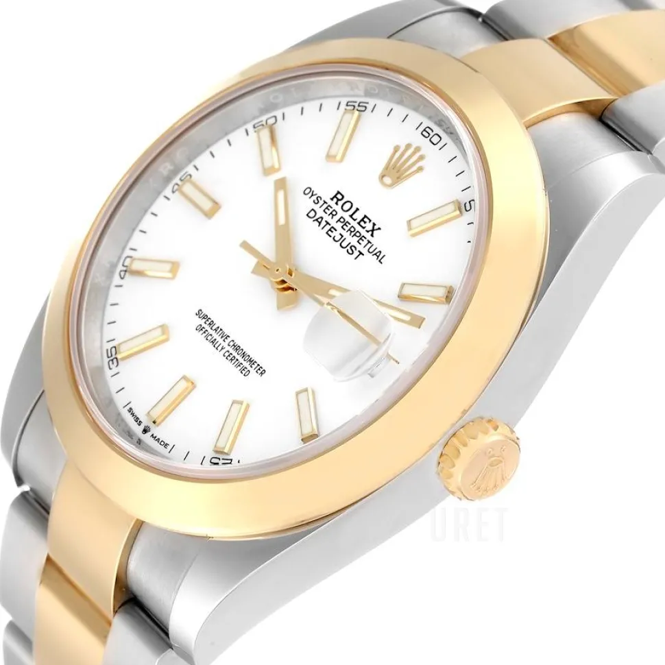 Datejust 41 Vit/Stål Ø41 mm