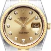 Datejust Gold/Steel Gulguldstonad/Stål Ø36 mm