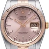 Datejust Gold/Steel Rosa/18 karat roséguld Ø36 mm