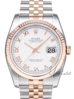 Datejust Gold/Steel Vit/18 karat roséguld Ø36 mm
