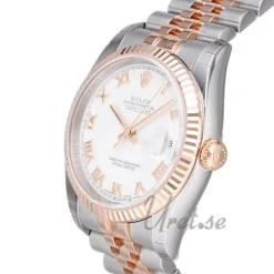 Datejust Gold/Steel Vit/18 karat roséguld Ø36 mm