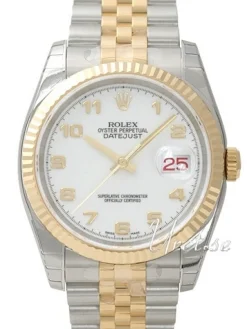 Datejust Gold/Steel Vit/18 karat gult guld Ø36 mm