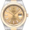 Datejust II Champagnefärgad/18 karat gult guld Ø41 mm
