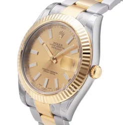 Datejust II Champagnefärgad/18 karat gult guld Ø41 mm