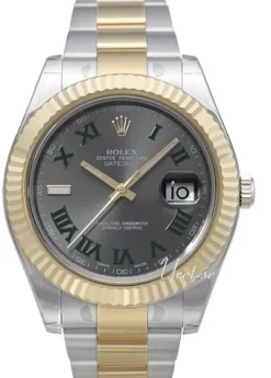 Datejust II Silverfärgad/18 karat gult guld Ø41 mm