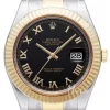 Datejust II Svart/18 karat gult guld Ø41 mm