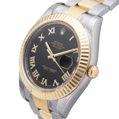 Datejust II Svart/18 karat gult guld Ø41 mm