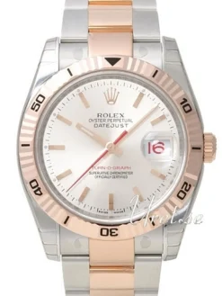 Datejust Turn-O-Graph Vit/18 karat roséguld Ø36 mm