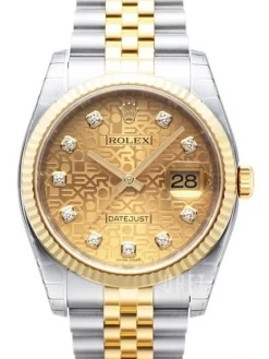 Datejust Two Tone Guld/18 karat gult guld Ø36 mm