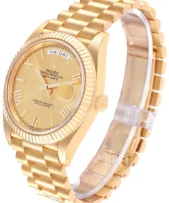 Day-Date 40 Champagnefärgad/18 karat gult guld Ø40 mm