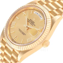 Day-Date 40 Champagnefärgad/18 karat gult guld Ø40 mm